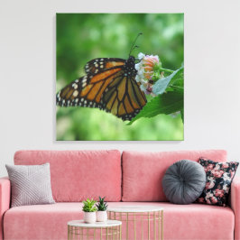 Canvas de borboleta Monarca Flutuante