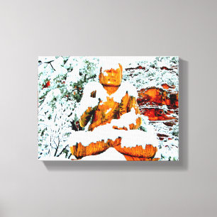 canvas de buddha da neve
