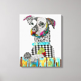 Canvas de Cachorro Corante e Corante 16" x 20"
