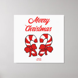 Canvas de canas de Natal