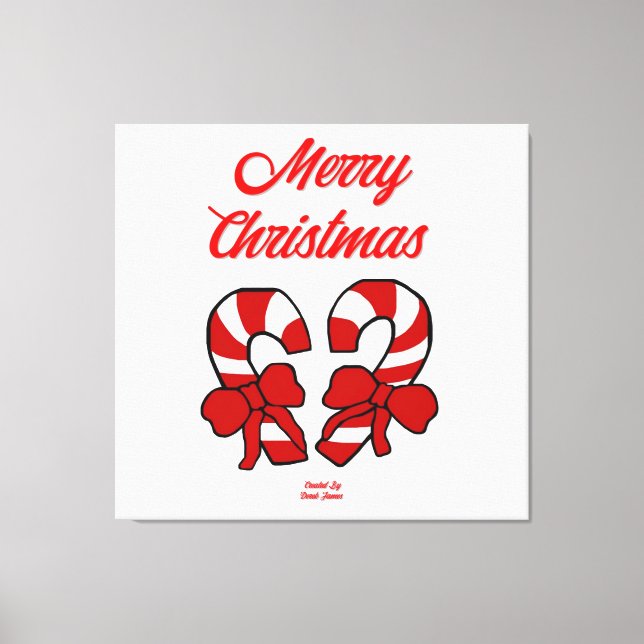 Canvas de canas de Natal (Frente)