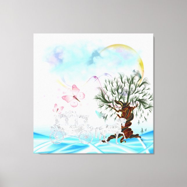 Canvas de Carruagem Surreal Crystal Horse (Frente)