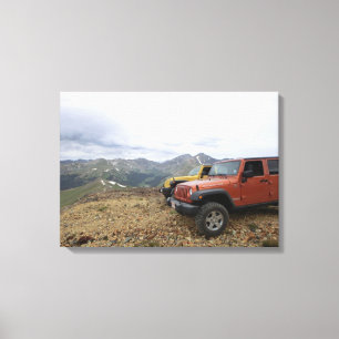 Canvas de cenas da montanha Jeep Rubicon