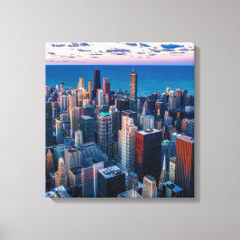 Canvas de Chicago Illinois Art 16.80 X 17.50
