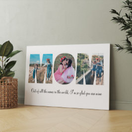 Canvas de Colagem de Fotografias da Mãe