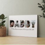 Canvas de Colagem de Fotografias do pai<br><div class="desc">Esta é uma colagem de fotos que soletra a palavra PAI junto com uma mensagem personalizada. Este é o presente perfeito para o pai do dia do pai,  do seu aniversário ou do Natal.</div>
