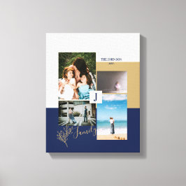 Canvas de Colagem de Fotos da Família de Blocos de
