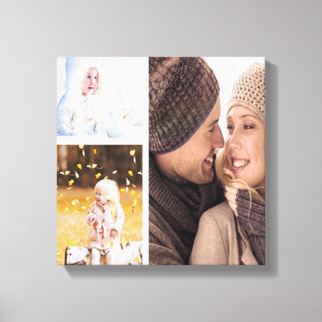 Canvas de Colagem de Fotos Personalizada - Quadro  (Frente)