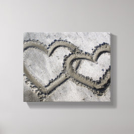 Canvas de Corações de Areia