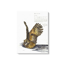 Canvas de Coruja Ameaçada de Mão