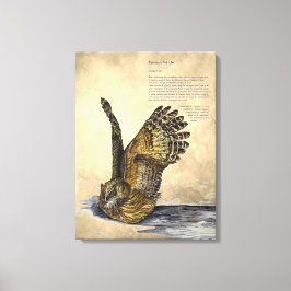 Canvas de Coruja Ameaçada de Mão