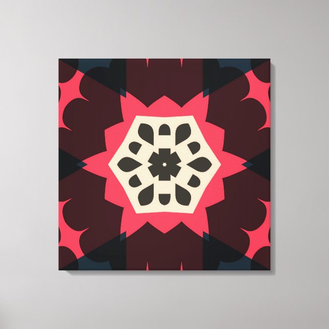 Canvas de Design de Corações Coloridas (Frente)