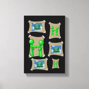 Canvas de Dia de os pais de Impressão da Tela Esti