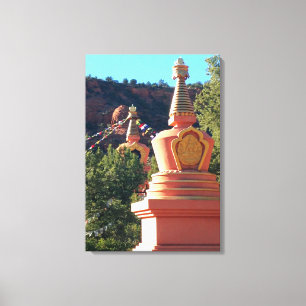 canvas de dois stupas