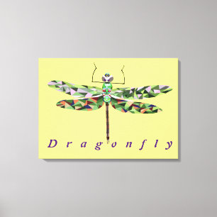 Canvas de Dragonfly Colorida Gorgeous
