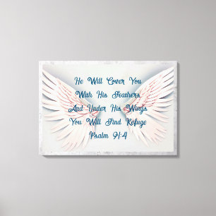 Canvas de Encorajamento Psalm 91