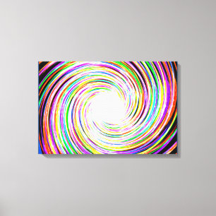 Canvas de espiral com várias cores