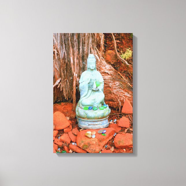 canvas de estátua de buddha (Frente)