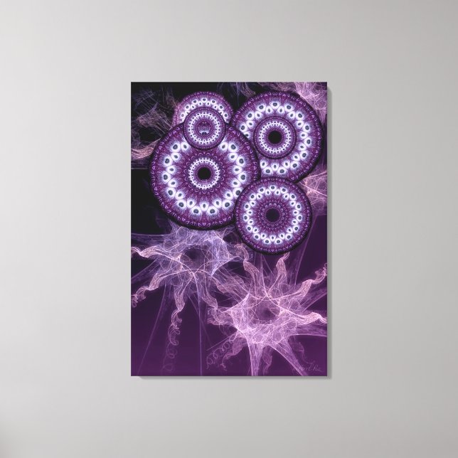 Canvas de Fantasia Purple Psychedelic Doorways (Frente)