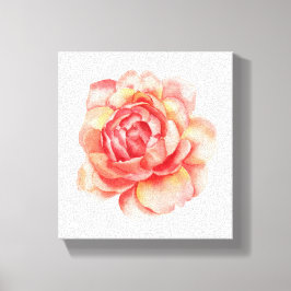 Canvas de Flor de Aquarela
