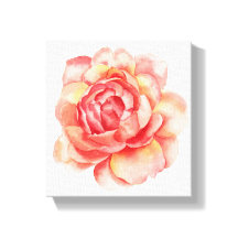 Canvas de Flor de Aquarela