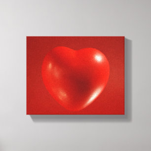 Canvas de flutuação vermelhas do coração