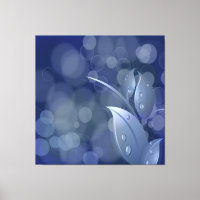 Canvas de Folhas de Boque Azul