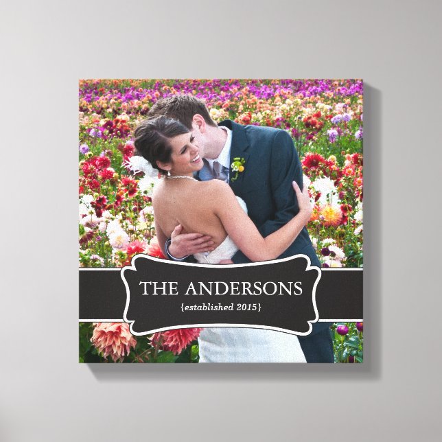 Canvas de Foto de Casamento (Frente)