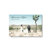 Canvas de Foto de Casamento Minimalista Moderno El