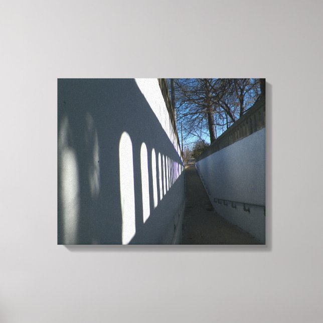 Canvas de Fotografia do Caminho da Luz e da Sombra (Frente)