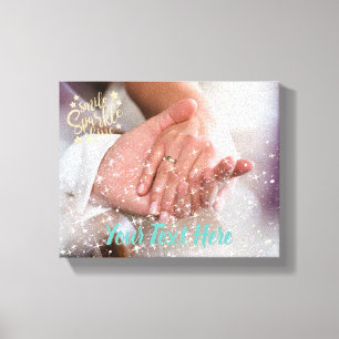 Canvas de Fotografias com Glitter de Sobreposiçã