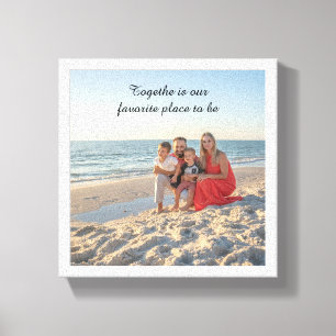 Canvas de Fotografias da Família Personalizada - M