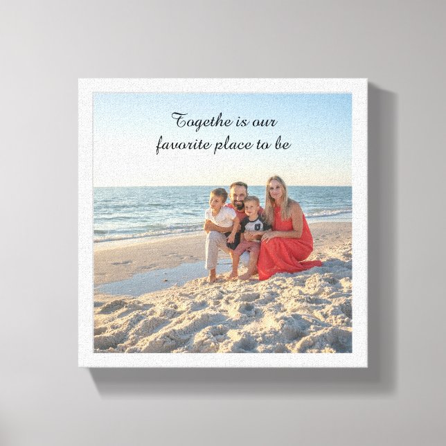 Canvas de Fotografias da Família Personalizada - M (Frente)
