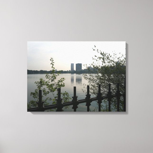 Canvas de Fotografias do Central Park Reservoir (Frente)