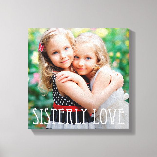 Canvas de Fotografias Personalizadas de Amor Siste (Frente)