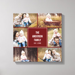 Canvas de Fotografias Personalizadas de Colagem Qu
