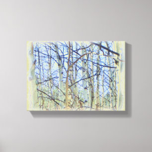 Canvas de fotos da árvore Aspen