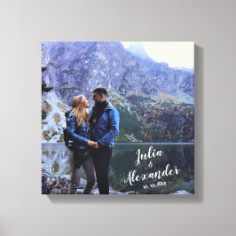 canvas de fotos da família com Nomes