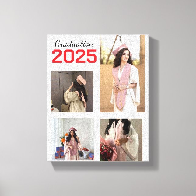 Canvas de Fotos de Graduação Personalizada (Frente)