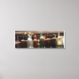 Canvas de garrafas de líquido de vinheta