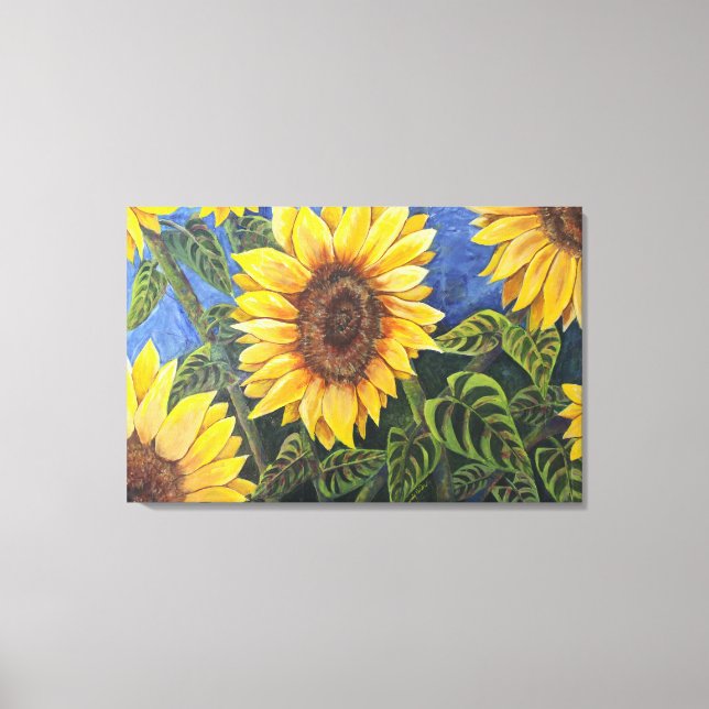 Canvas de girassol (Frente)