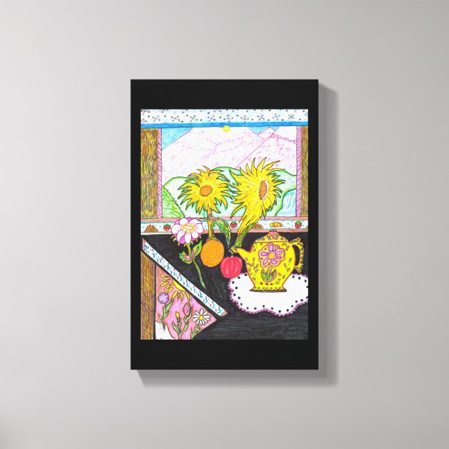 Canvas de girassol (Frente)