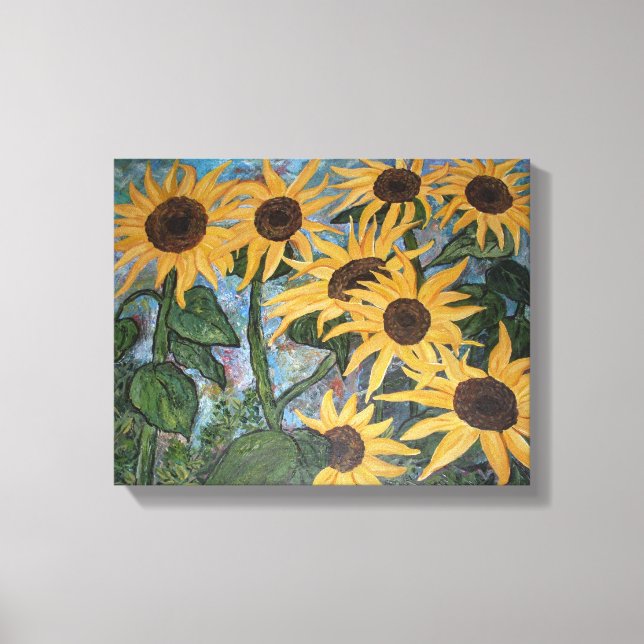 Canvas de girassol (Frente)