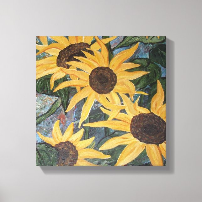 Canvas de girassol (Frente)
