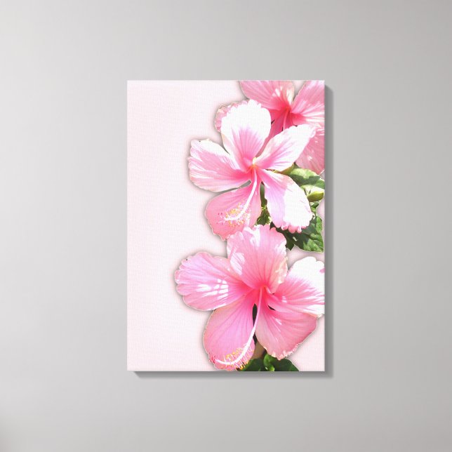 Canvas de Hibiscus Rosa (Frente)