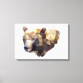 Canvas de Ilustração do Urso Geométrico
