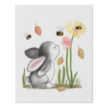 Canvas de Impressão Bunny Faux