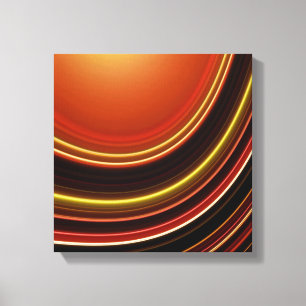 Canvas de Impressão, Curva de Abstrato castanho-la