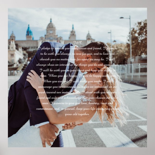 Canvas de Impressão de Vows Faux (Frente)