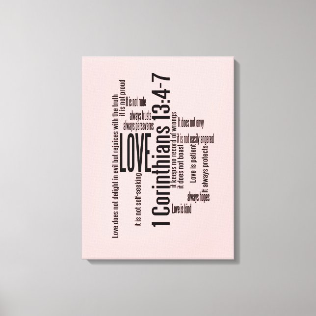 Canvas de Impressão - O amor é a mistura do pacien (Frente)